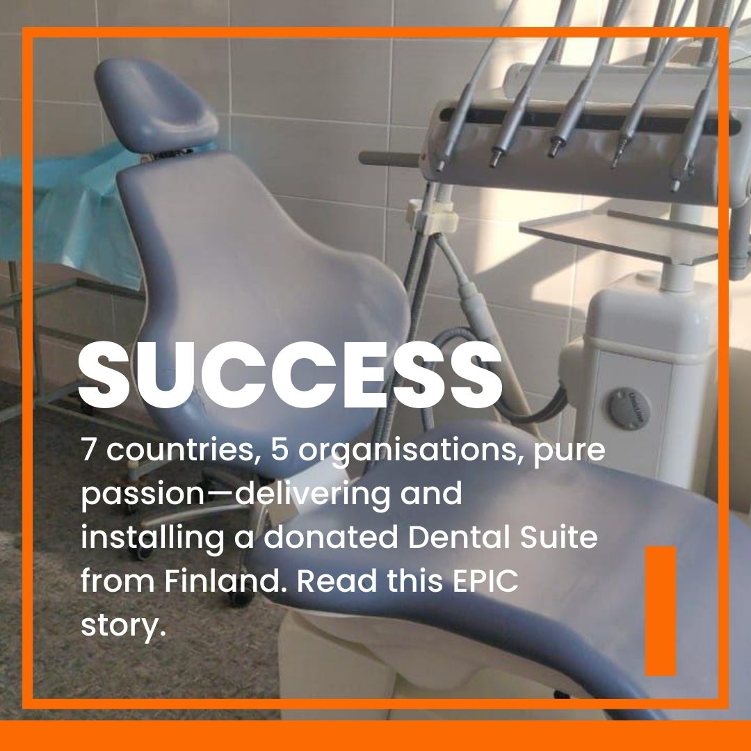 Complete Installation off donated Finland Dental Suite to the Donetsk Oblast